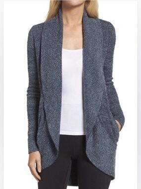 Barefoot Dreams CozyChic Lite Circle Cardi Grey Size M
